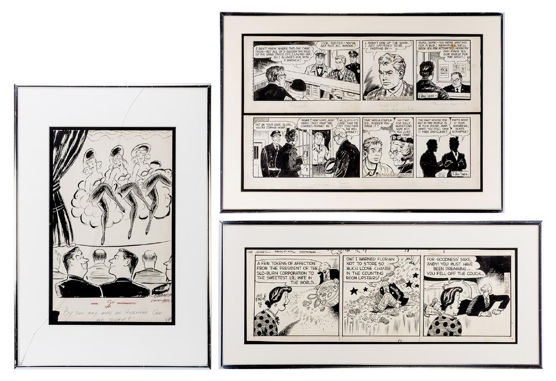 Various Original Comic Strip and Editorial Illustration (1 of 4)