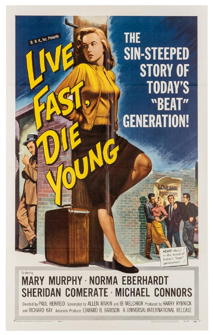 Live Fast, Die Young. Universal International, 1958. (1 of 1)
