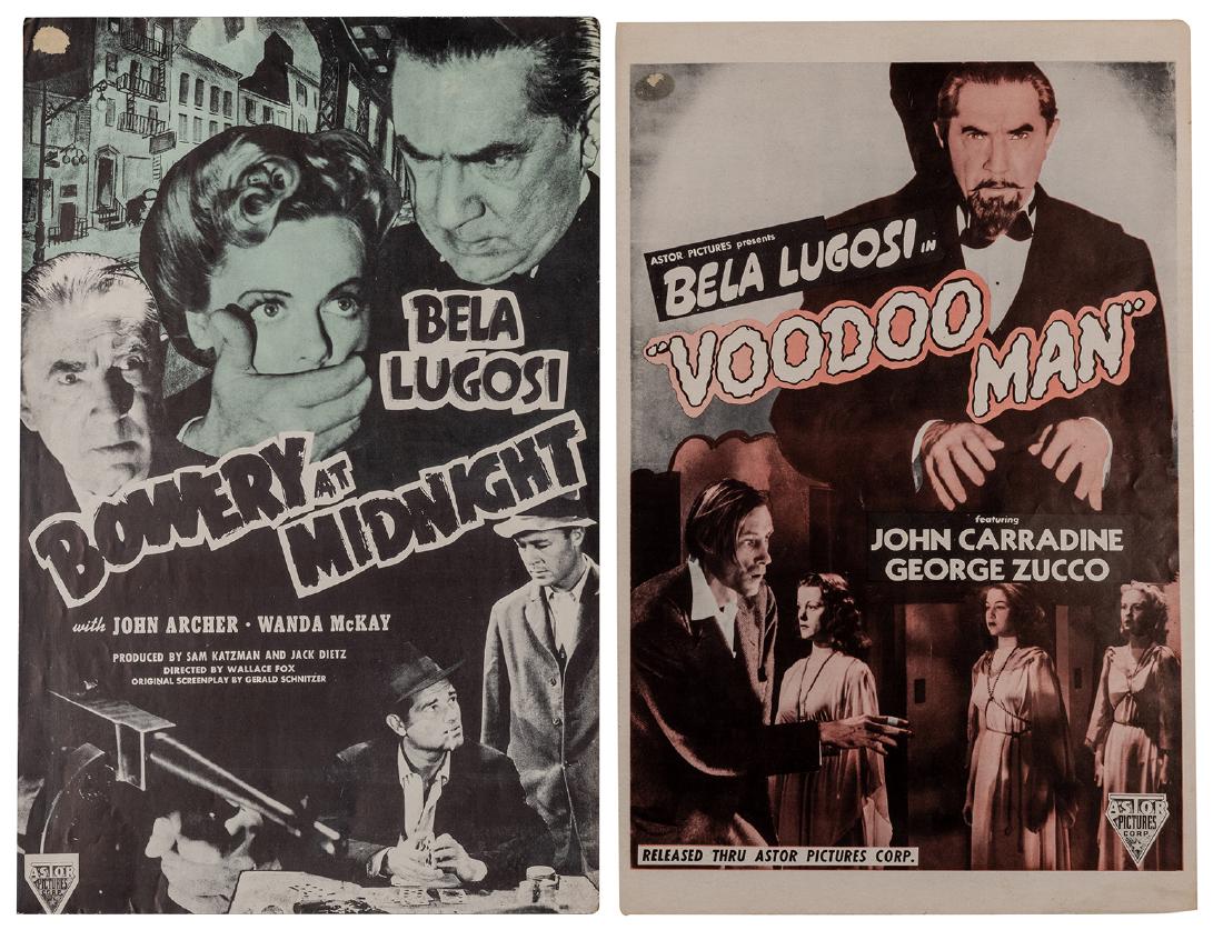 Pair of Bela Lugosi Movie Pressbooks. Astor, R— (1 of 1)