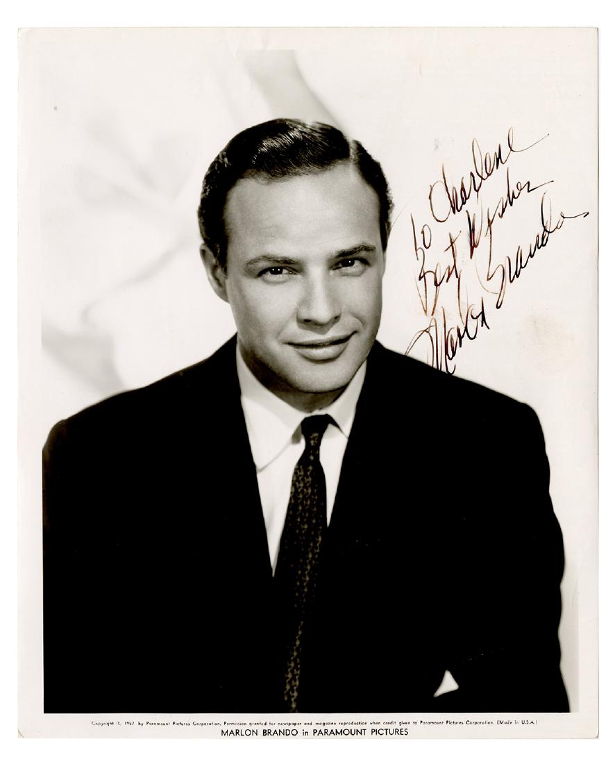 Marlon Brando Inscribed and Signed Publicity Photo. (1 of 1)