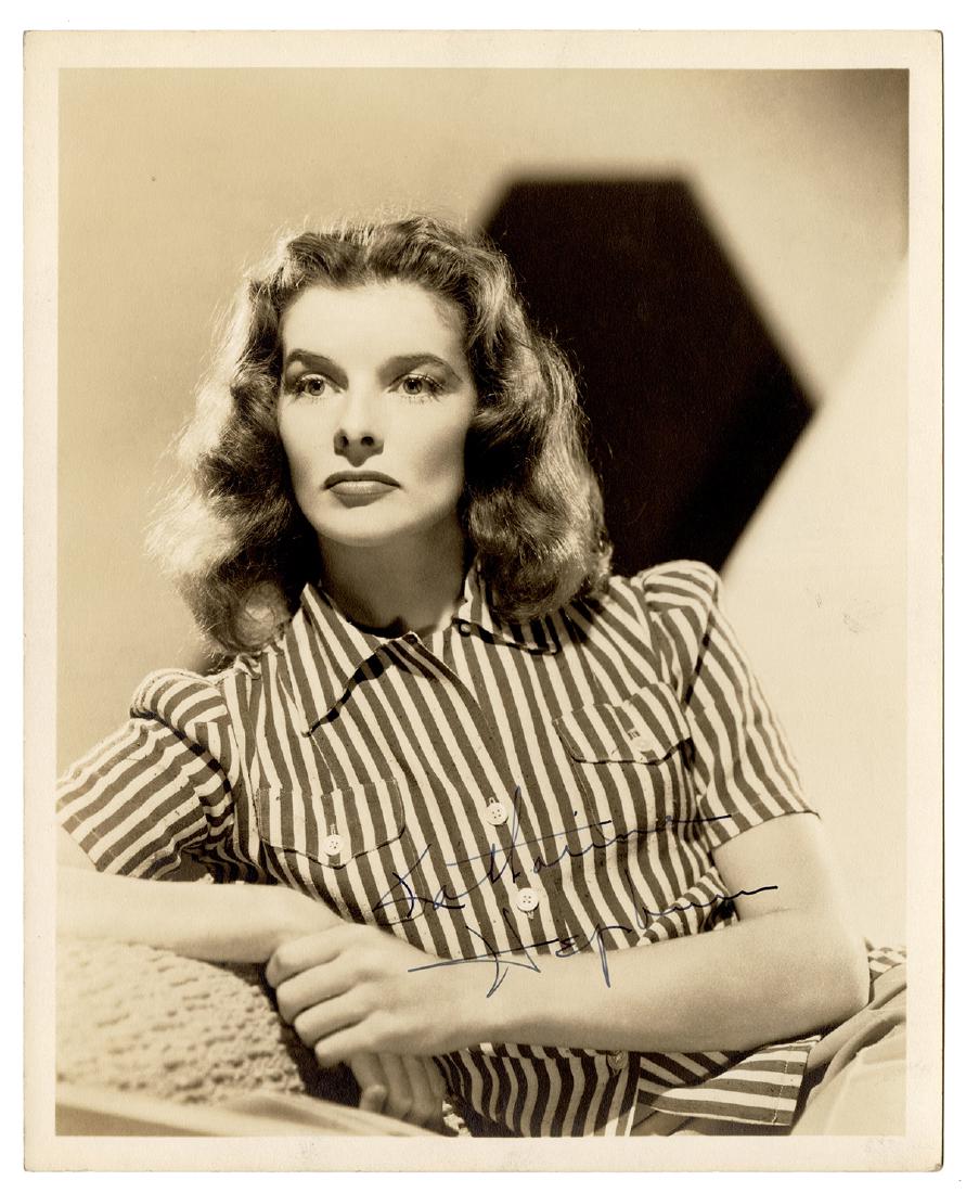 Katharine Hepburn Publicity Photo Signed Twice. 1930s. (1 of 2)