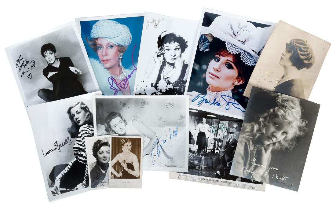 Ten Film Actresses’ Signatures on Photographs, (1 of 1)