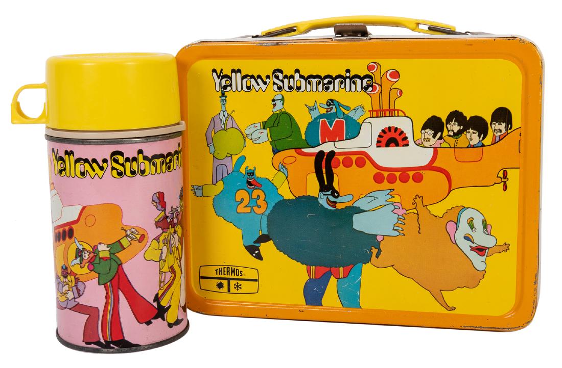 1968 Beatles Yellow Submarine Lunchbox and Thermos. (1 of 3)