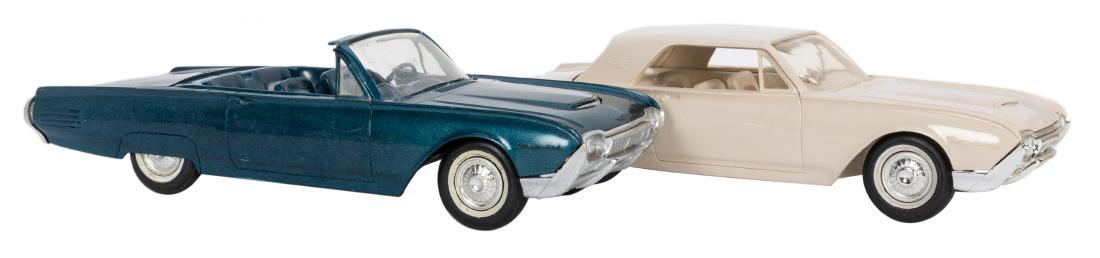 Lot of 2 1961 Ford Thunderbird Promo Cars. Both by AMT: (1 of 3)