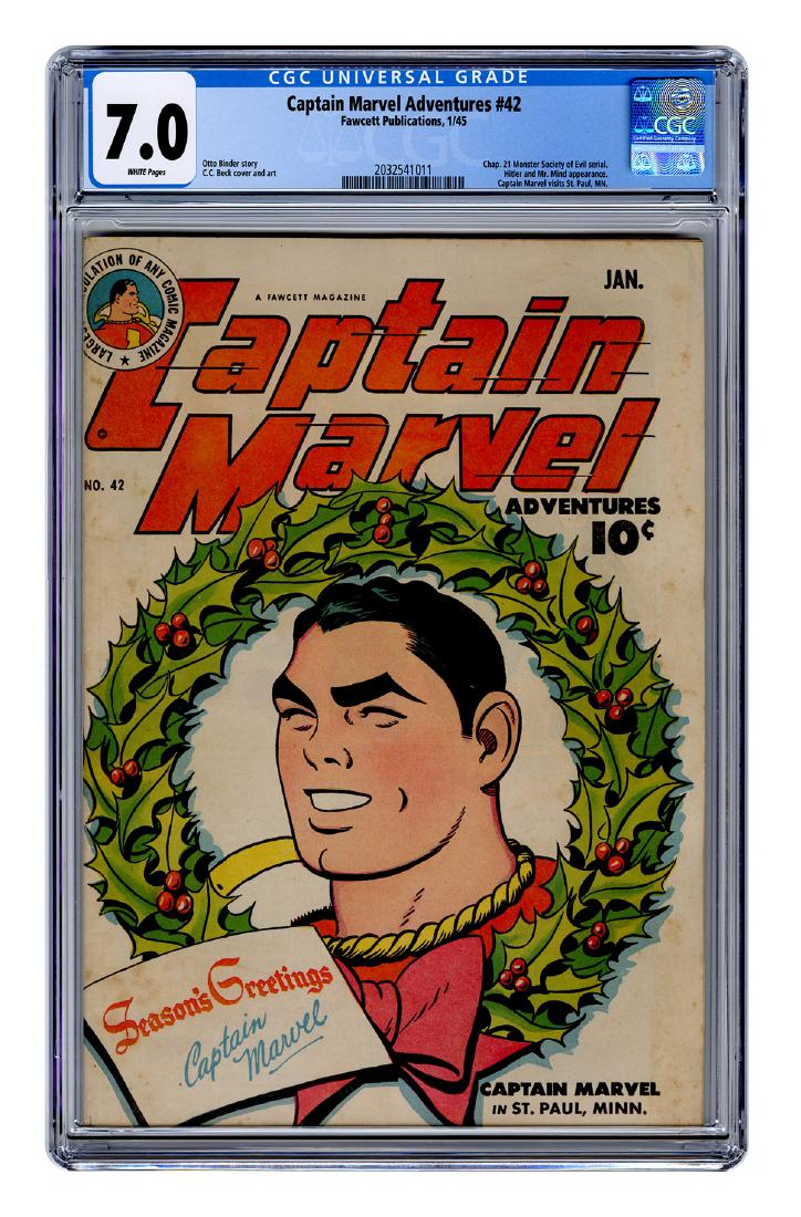 Captain Marvel Adventures No. 42. Fawcett, 1945. CGC (1 of 1)