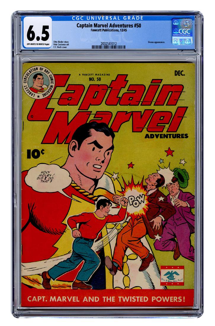 Captain Marvel Adventures No. 50. Fawcett, 1945. CGC (1 of 1)