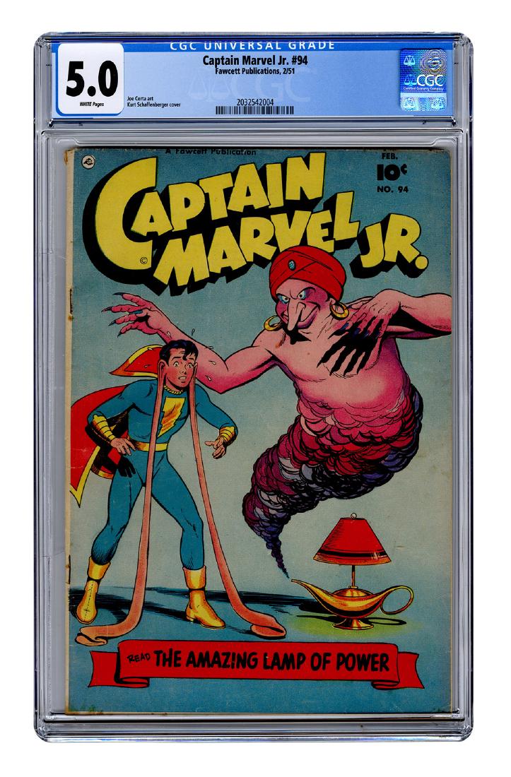 Captain Marvel Jr. No. 94. Fawcett, 1951. CGC 5.0 (1 of 1)