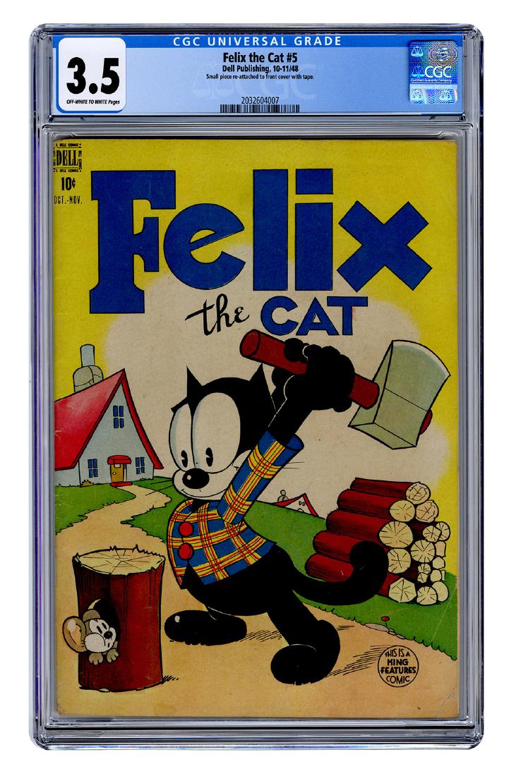 Felix the Cat No. 5. Dell, 1948. CGC 3.5 graded copy (1 of 1)