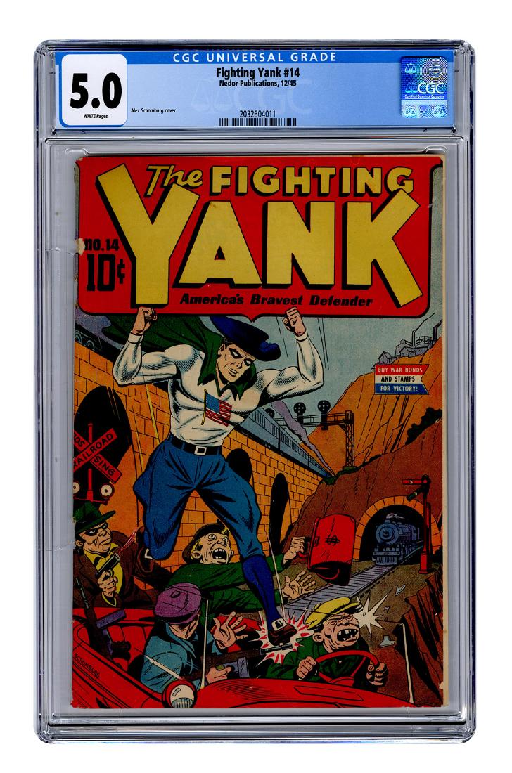 Fighting Yank No. 14. Nedor, 1945. CGC 5.0 graded copy. (1 of 1)