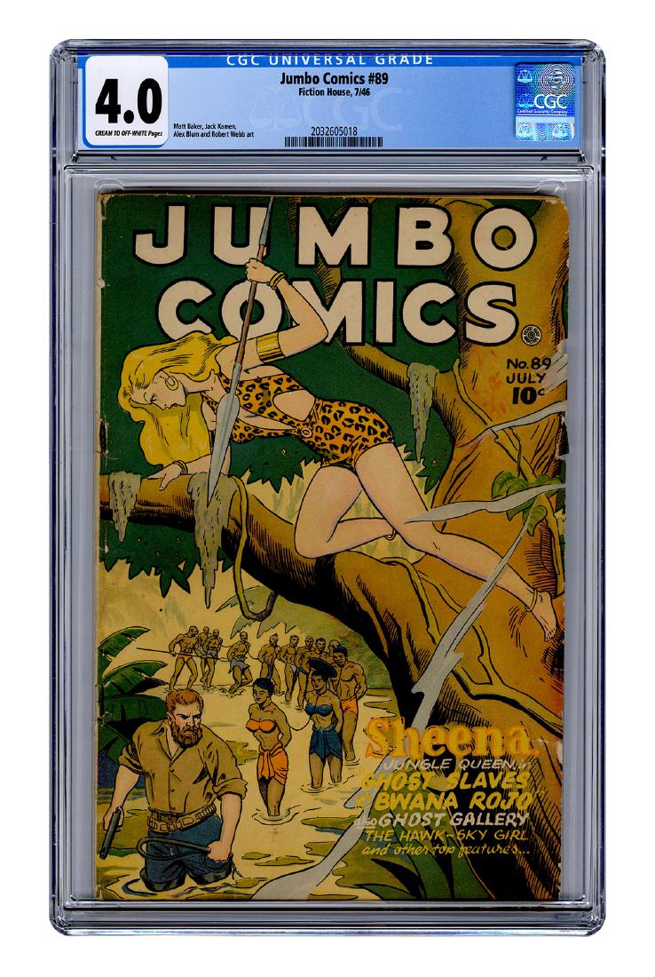 Jumbo Comics No. 89. Fiction House, 1946. CGC 4.0 (1 of 1)