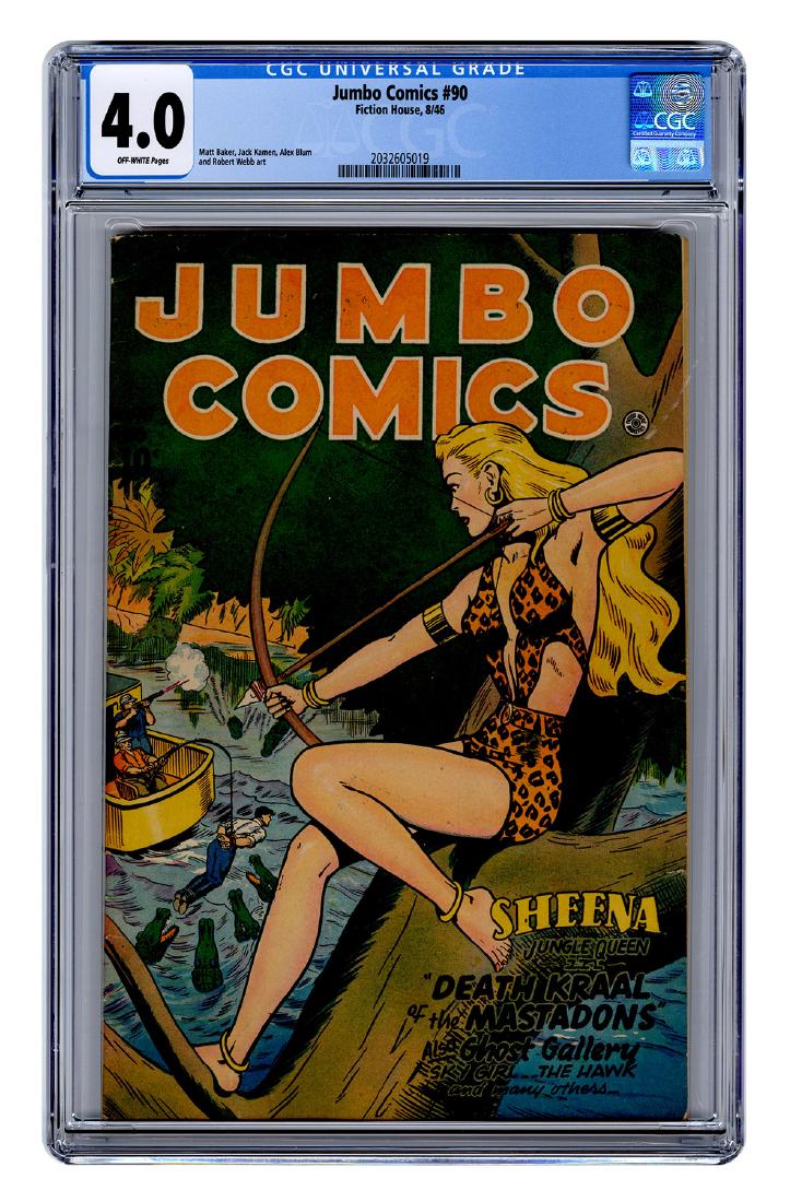 Jumbo Comics No. 90. Fiction House, 1946. CGC 4.0 (1 of 1)