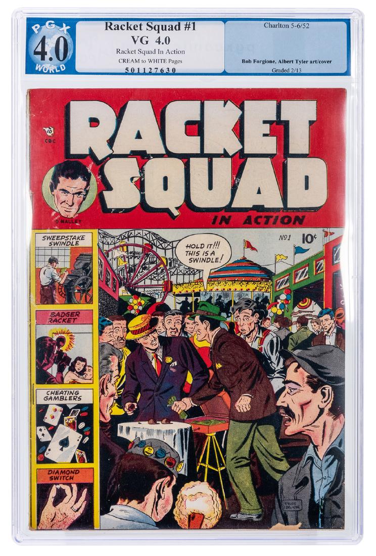 Racket Squad in Action No. 1. Charlton, 1952. PGX 4.0 (1 of 1)