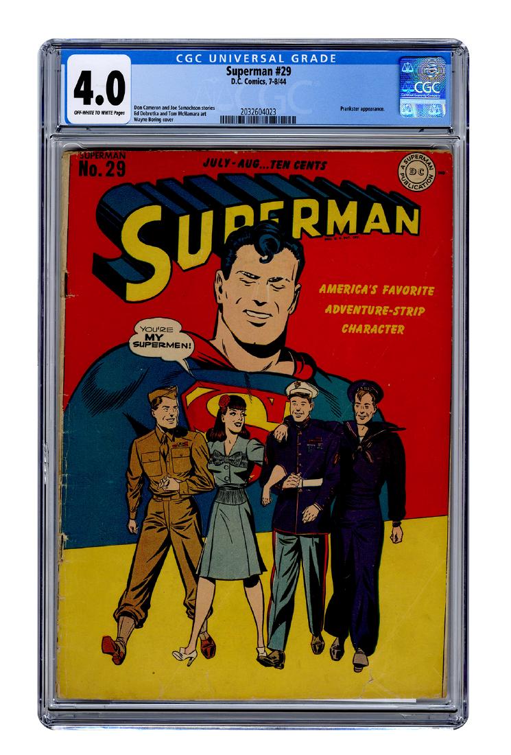 Superman No. 29. DC, 1944. CGC 4.0 graded copy. (1 of 1)