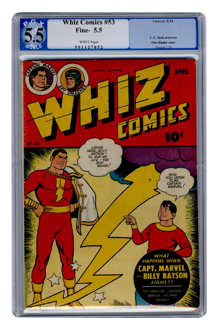 Whiz Comics No. 53. Fawcett, 1944. PGX 5.5 graded copy. (1 of 1)