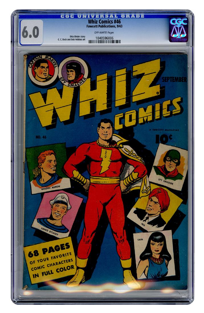 Whiz Comics No. 46. Fawcett, 1943. CGC 6.0 graded copy. (1 of 1)