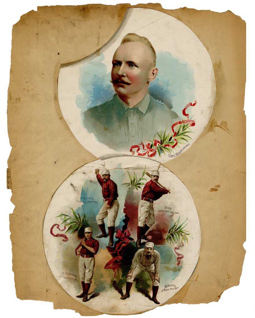 Pair of 1888/89 Goodwin Round Album Pages. Two leaves (1 of 1)