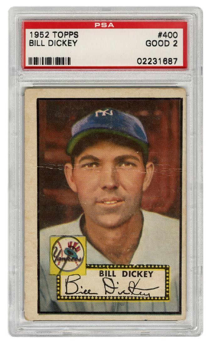 1952 Topps Bill Dickey No. 400. PSA GD 2. (1 of 2)