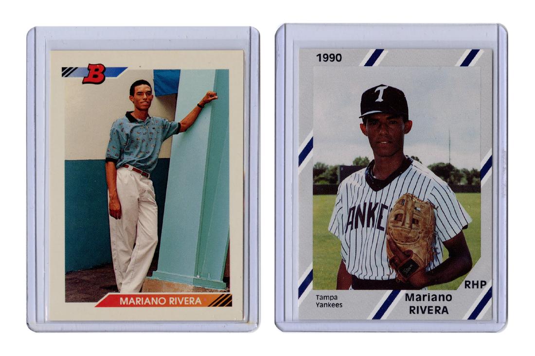 1990 Diamond Cards Mariano Rivera No. 17 / 1992 Bowman (1 of 2)