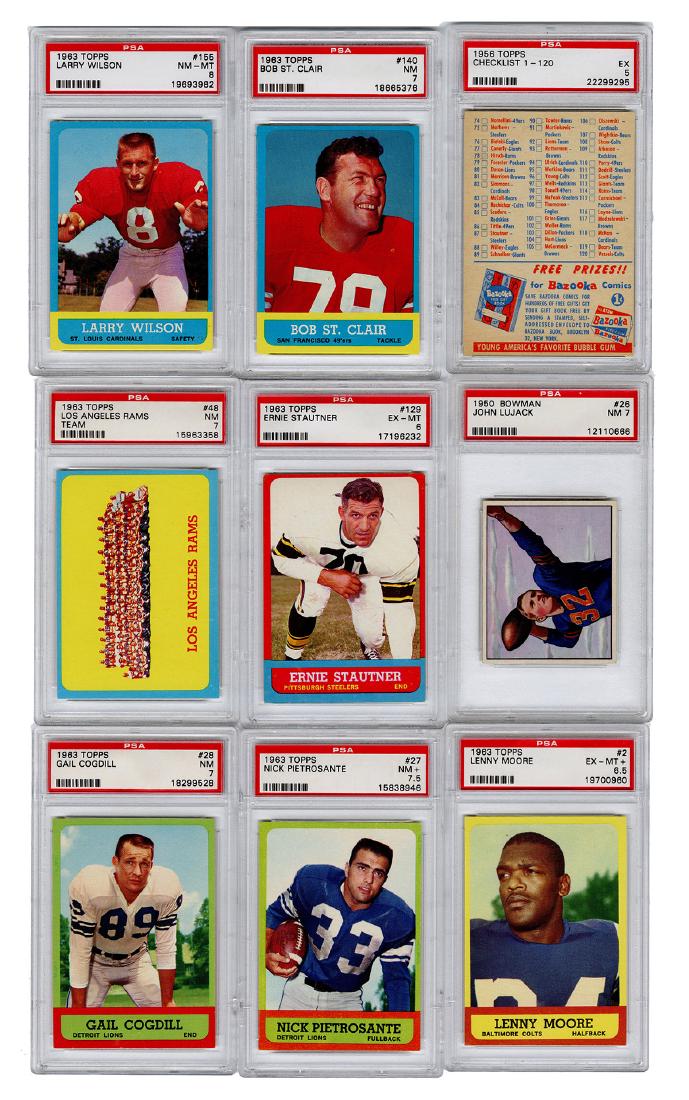 1950s—60s Topps / Bowman Football Cards. Twelve (1 of 2)