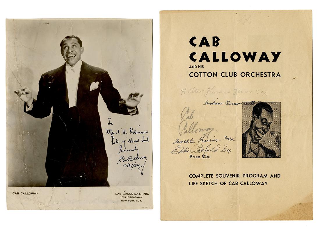 Cab Calloway Inscribed and Signed Cotton Club Orchestra (1 of 1)