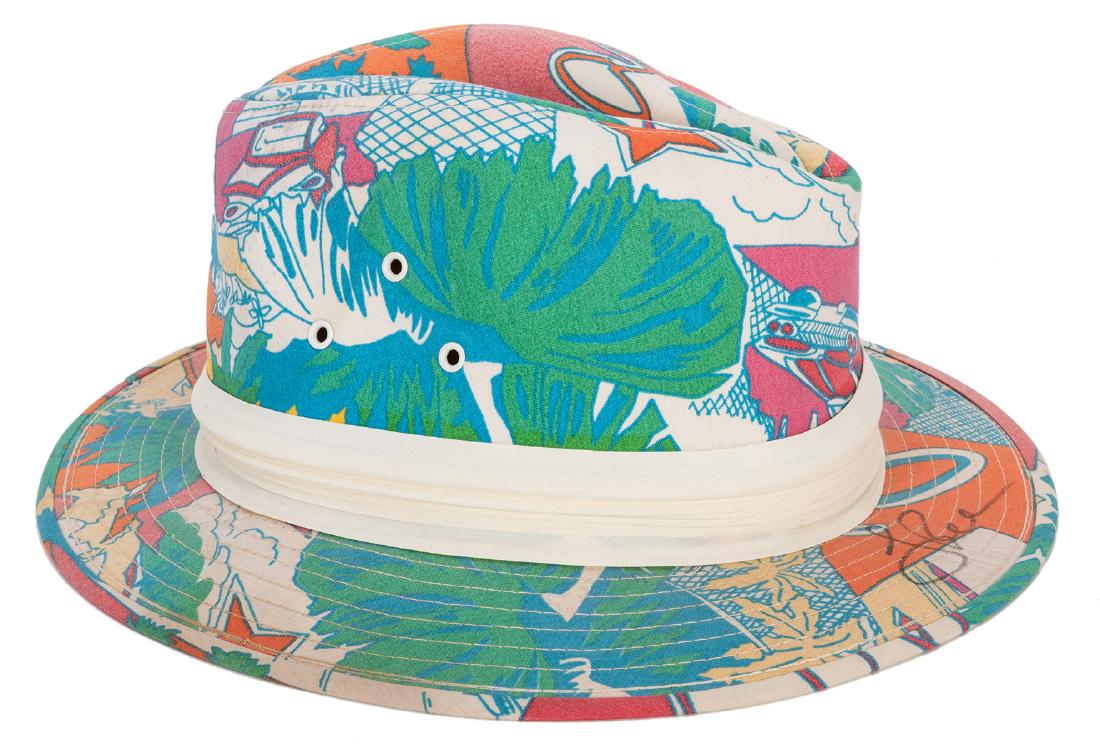 John Lee Hooker Stage Worn Hat with Live Signature. (1 of 2)