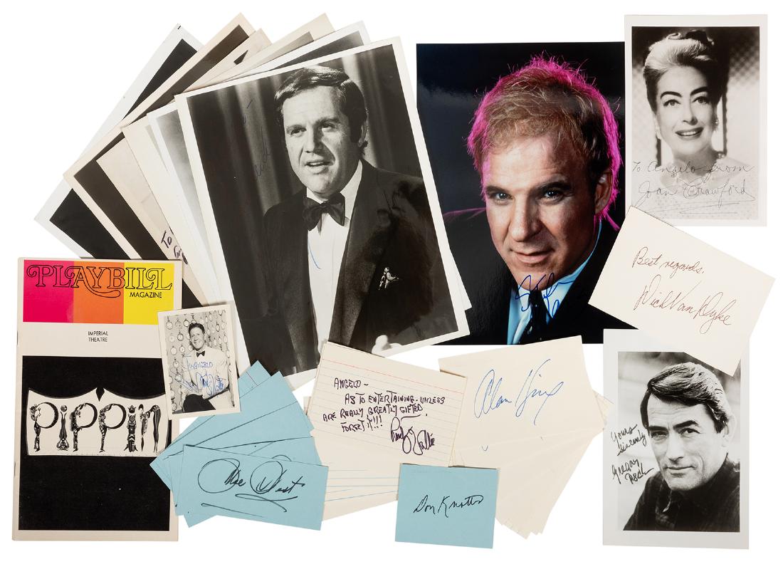 Lot of Hollywood Personalities Signed/Autograph Index (1 of 1)