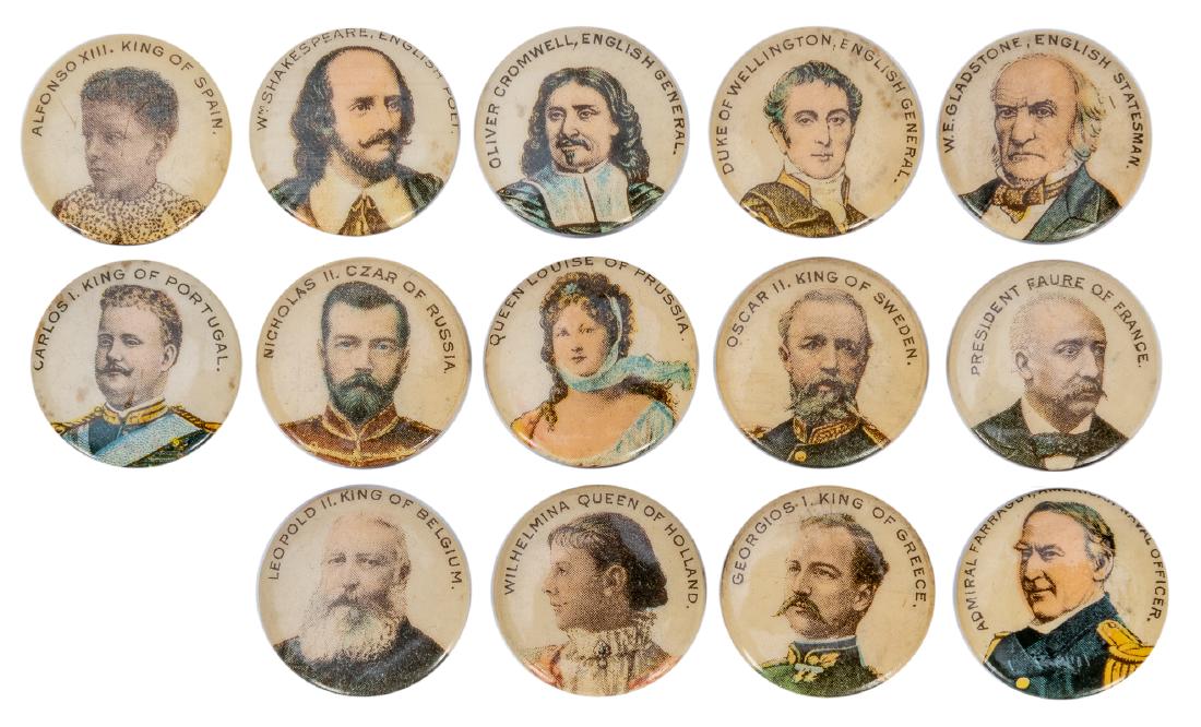 American Pepsin Gum Premium Buttons. 14 pcs. Newark, (1 of 1)