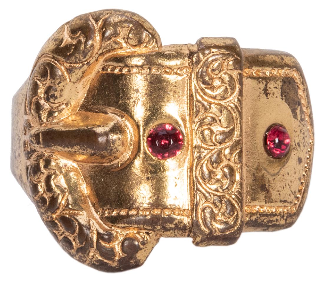 Belt Buckle Premium Ring. Circa 1950s. A brass ring (1 of 2)