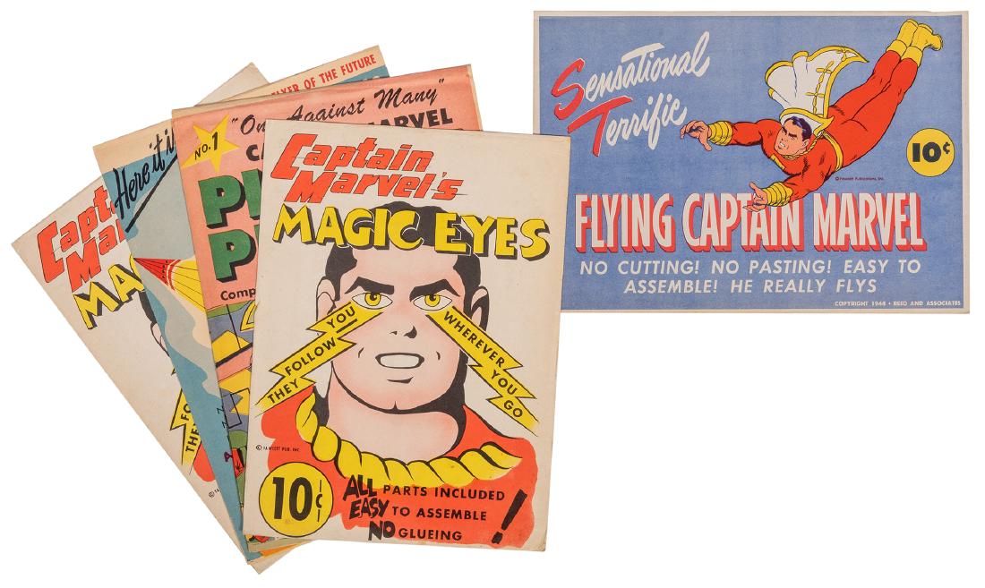 Captain Marvel Punch-Out Activities and Puzzle. 5 pcs. (1 of 1)