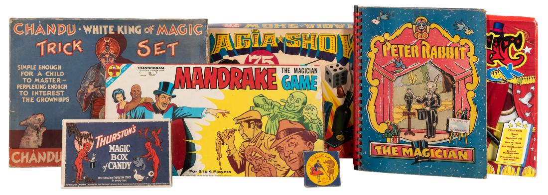 Collection of Toy Magic Sets and Games. 8 pcs. Circa (1 of 1)