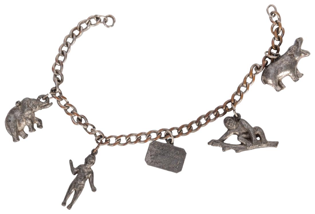 Frank Buck Charm Bracelet and Snake Pin. Circa 1933. (1 of 2)