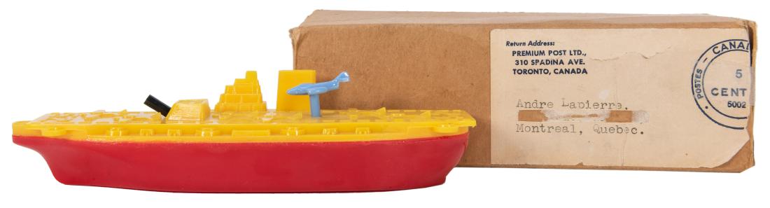 Kellogg’s Rocket Launching Plane Catapulting: Kellogg’s Rocket Launching Plane Catapulting Aircraft Carrier Premium. New York: Elmar Products, ca. 1950s. A nicely detailed hard plastic aircraft carrier featuring a launching pad for miniatur