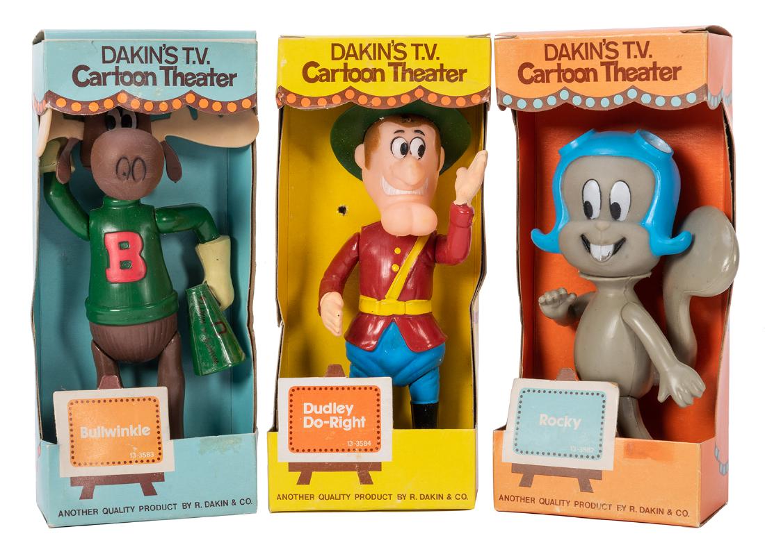 Rocky, Bullwinkle, and Dudley Do-Right Boxed Dakin (1 of 1)