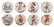 Walt Disney Donald Duck Peanut Butter Premium Buttons.