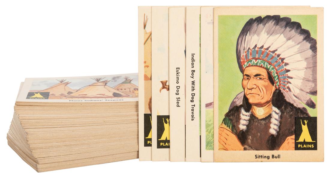 Indian Trading Cards. 80 pcs. Fleer, 1959. Complete (1 of 1)