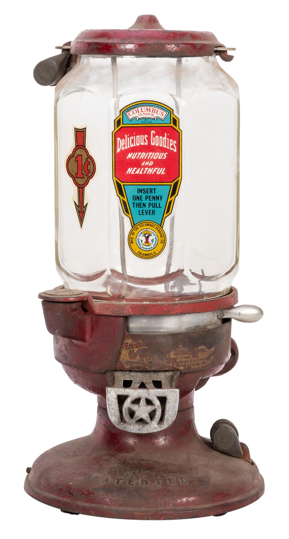 Columbus Model A One Cent Gumball Vendor. (1 of 2)