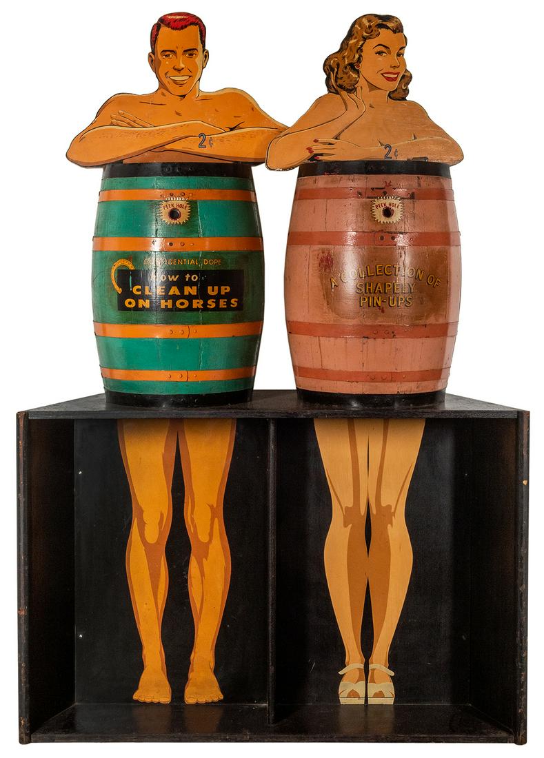 Exhibit Supply Co. Peep Show Coin-Operated Barrel (1 of 1)