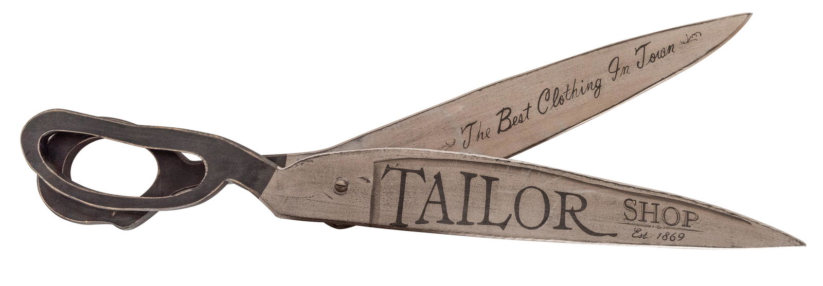Large Wooden Scissors Tailor Trade Figure. (1 of 1)