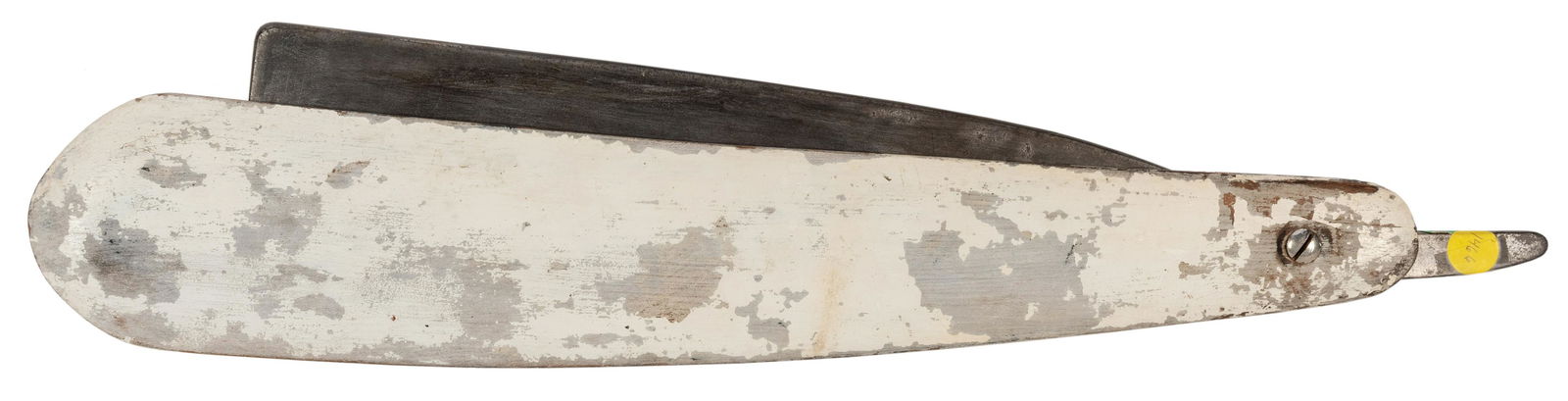 Wooden and Zinc Straight Razor Trade Figure. (1 of 1)