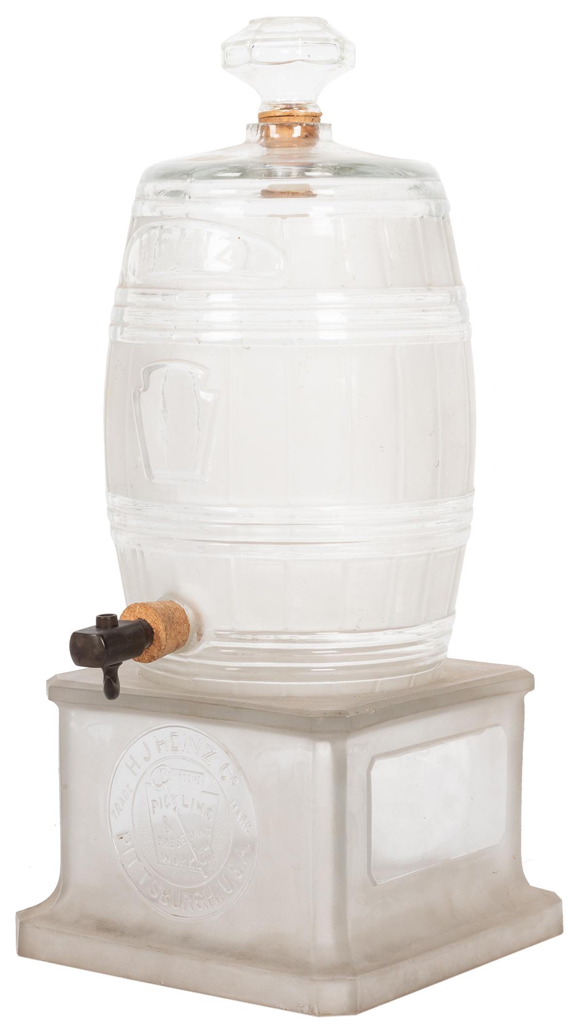 Heinz Pickling Cider / Vinegar Glass Dispenser. (1 of 2)