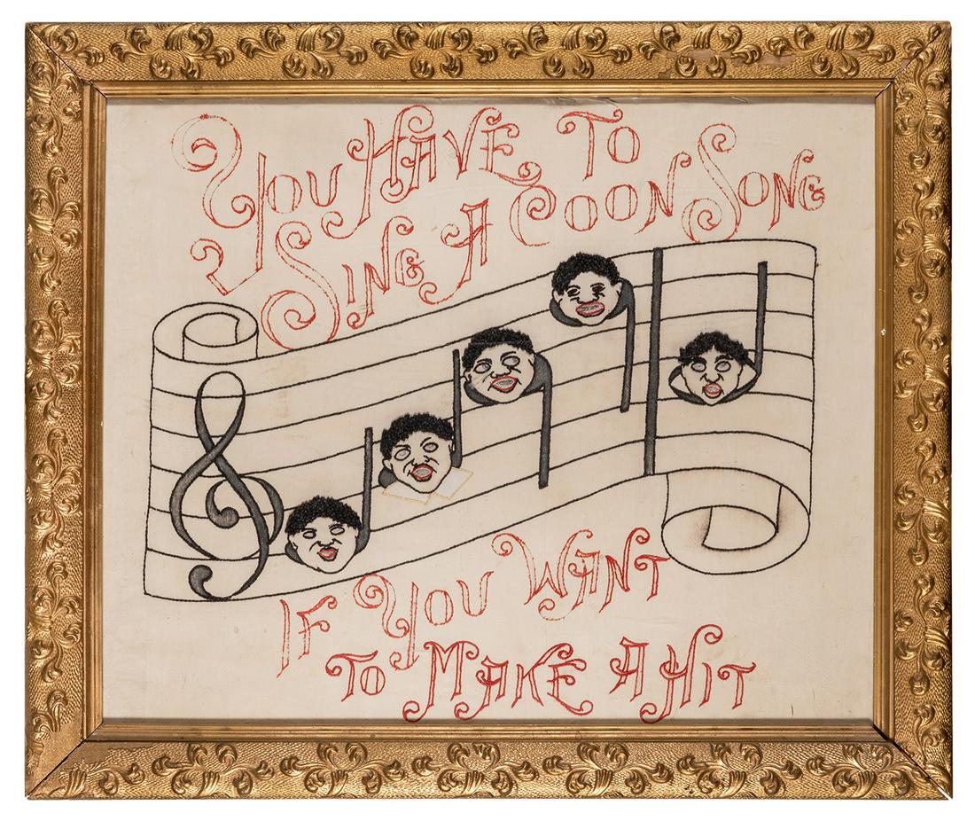Black Americana Musical Needle Work. (1 of 1)
