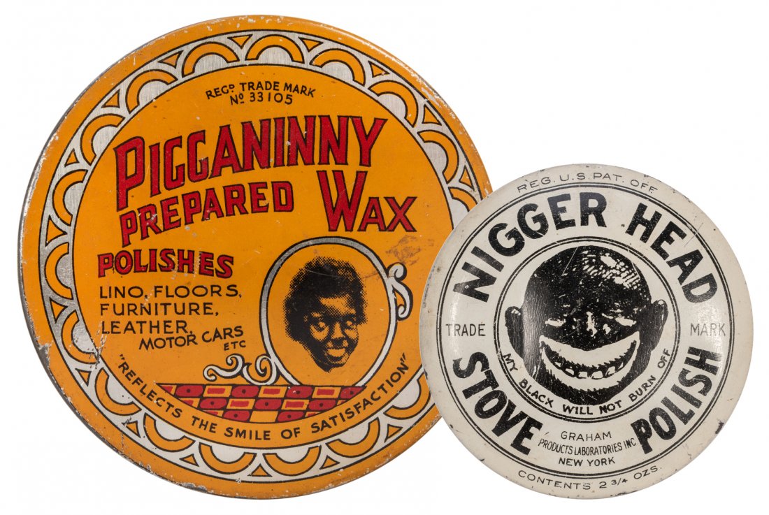 Black Americana Polish Wax Tins. 2 pcs. (1 of 1)