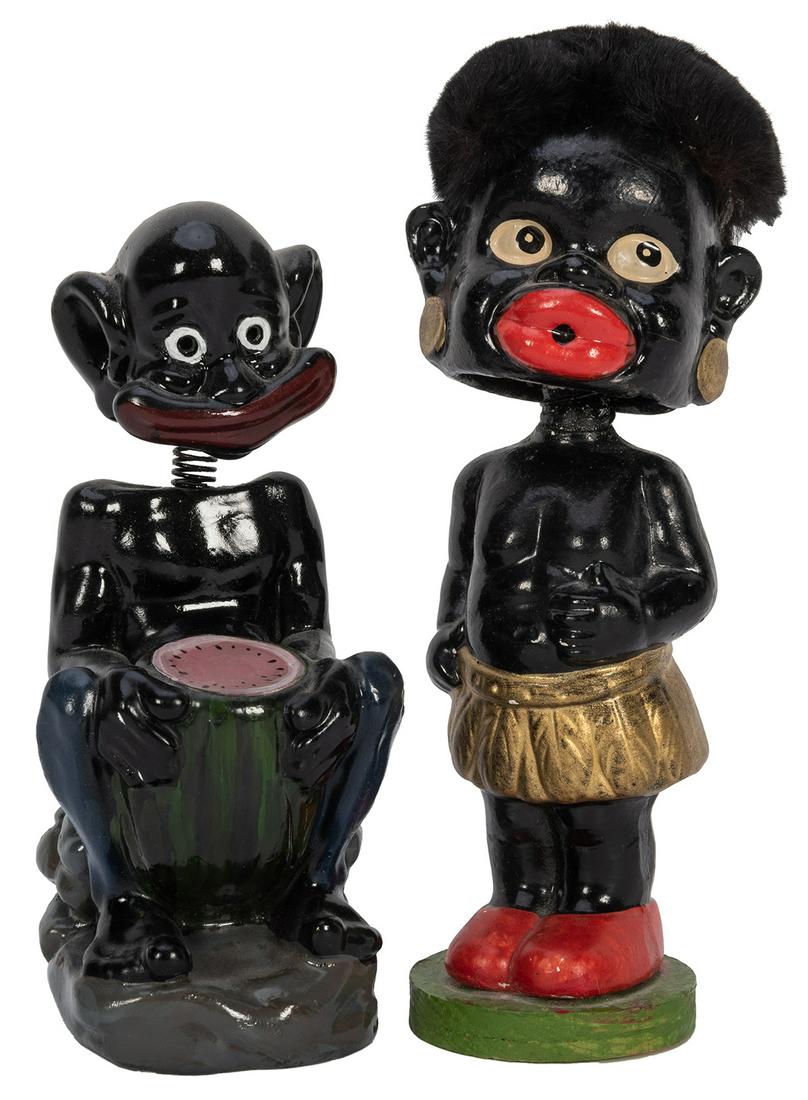 Black Americana Bobblehead Novelty Dolls. 2 pcs. (1 of 1)