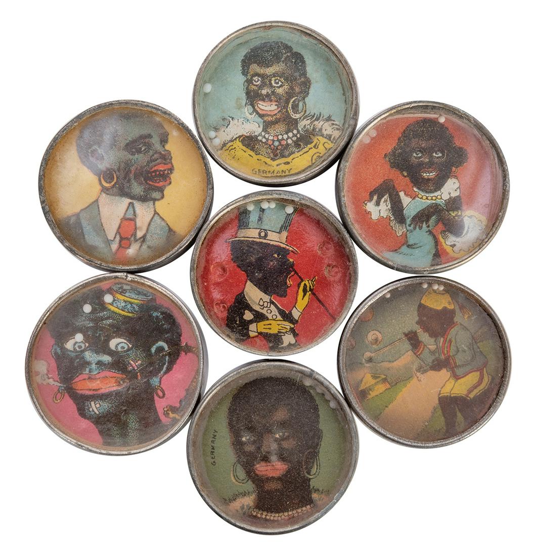 Black Americana Miniature Dexterity Puzzles. 7 pcs. (1 of 1)