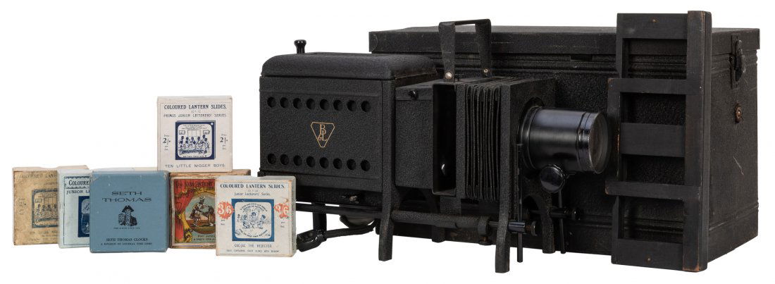 Bausch & Lomb Magic Lantern Projector with Slides. (1 of 1)