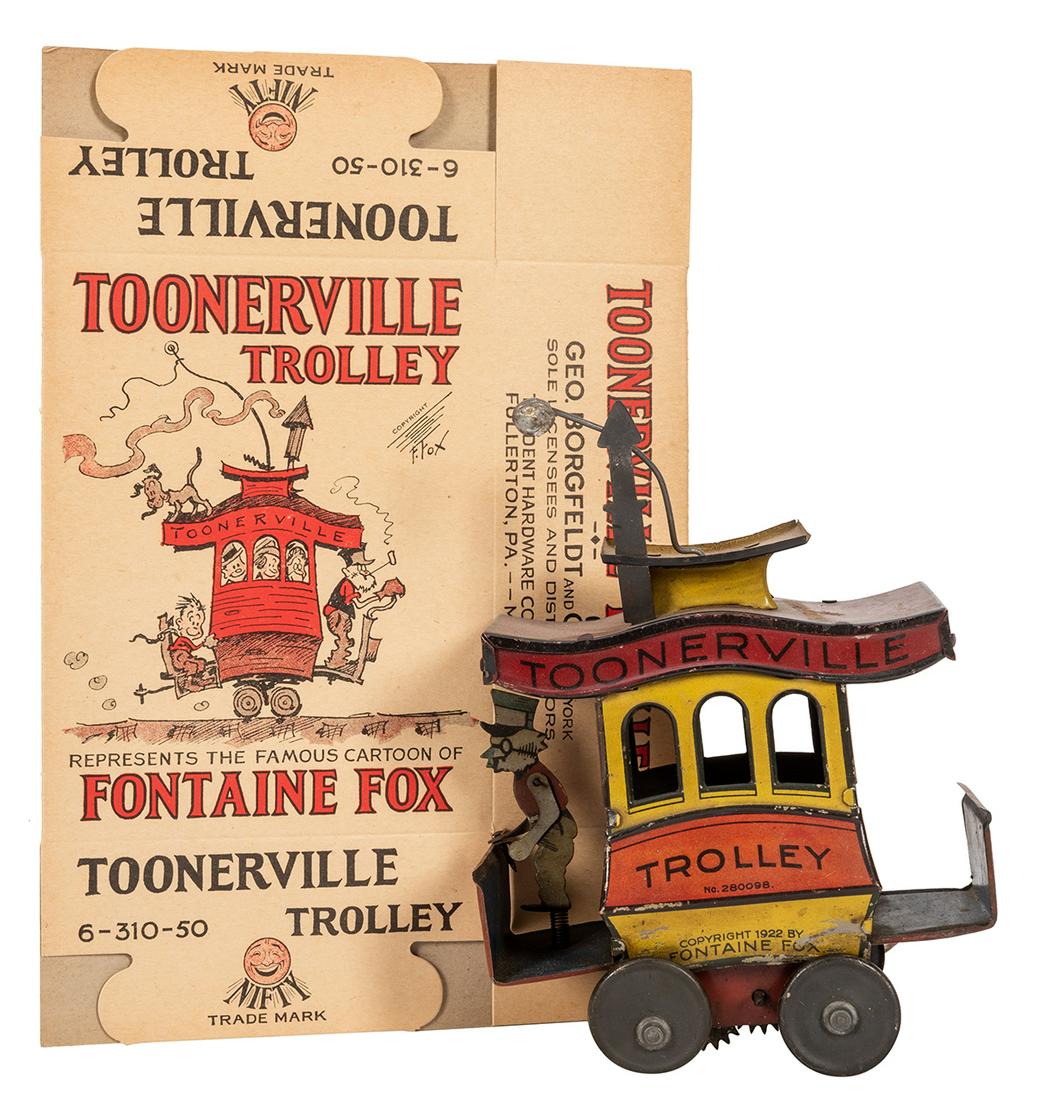Toonerville Trolley Tin Toy. (1 of 3)