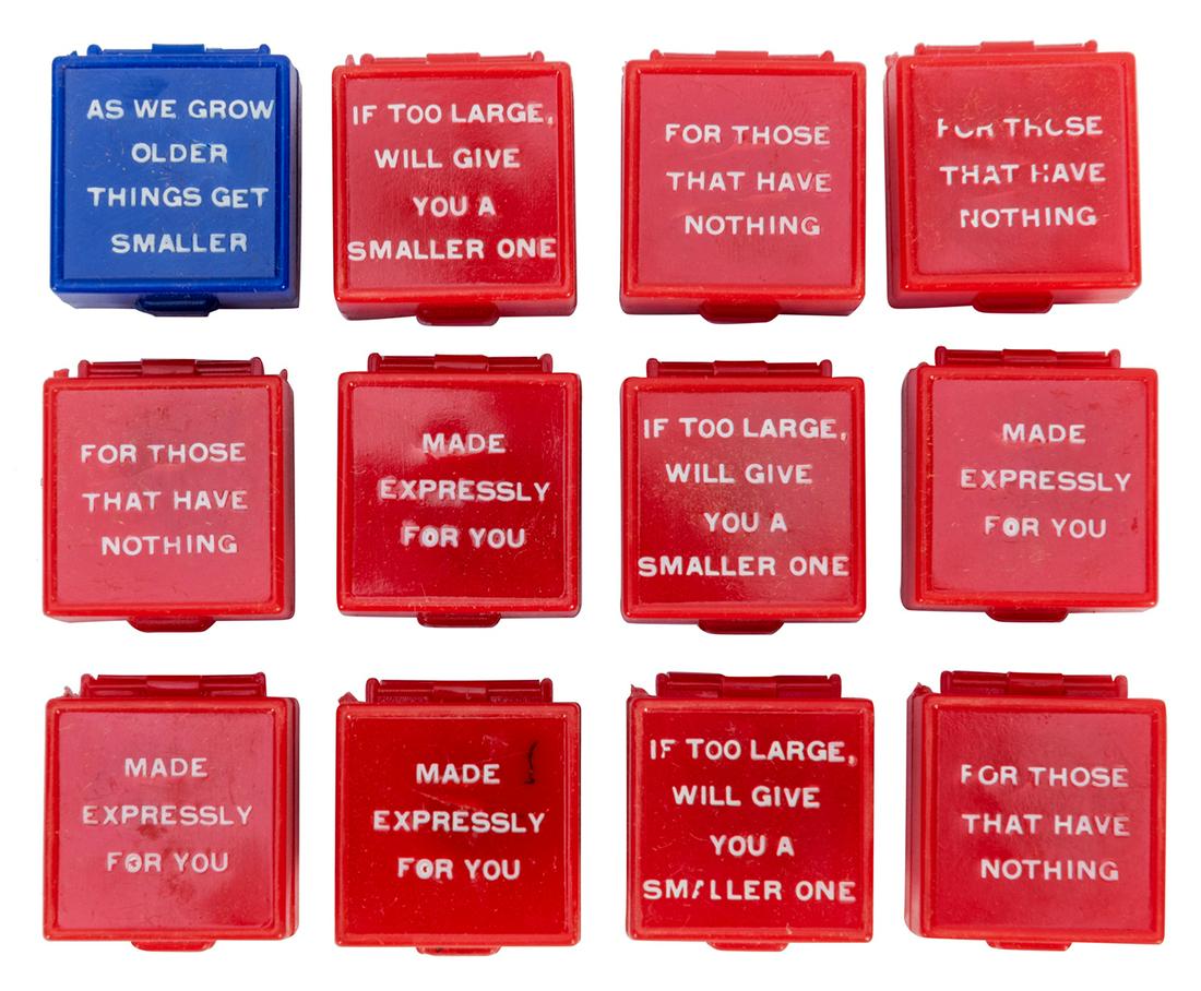 Novelty Miniature Contraceptives. (1 of 3)