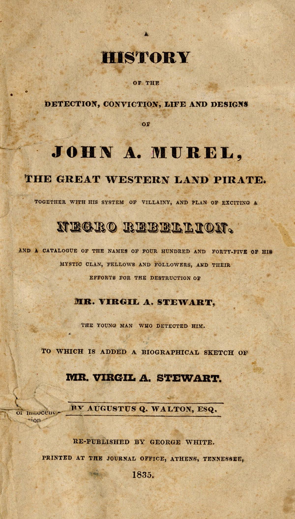 A History of the Detection…or John Murel; The (1 of 1)