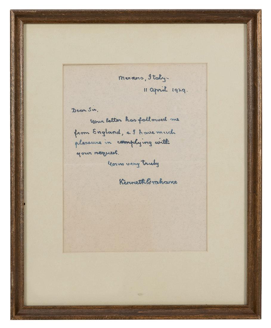 Kenneth Grahame ALS. (1 of 1)
