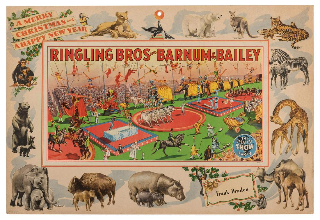 Ringling Bros. and Barnum & Bailey. Calendar Poster. (1 of 1)